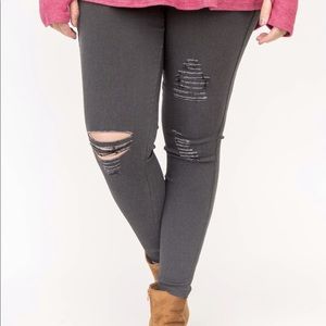 Agnes and Dora distressed jeggings